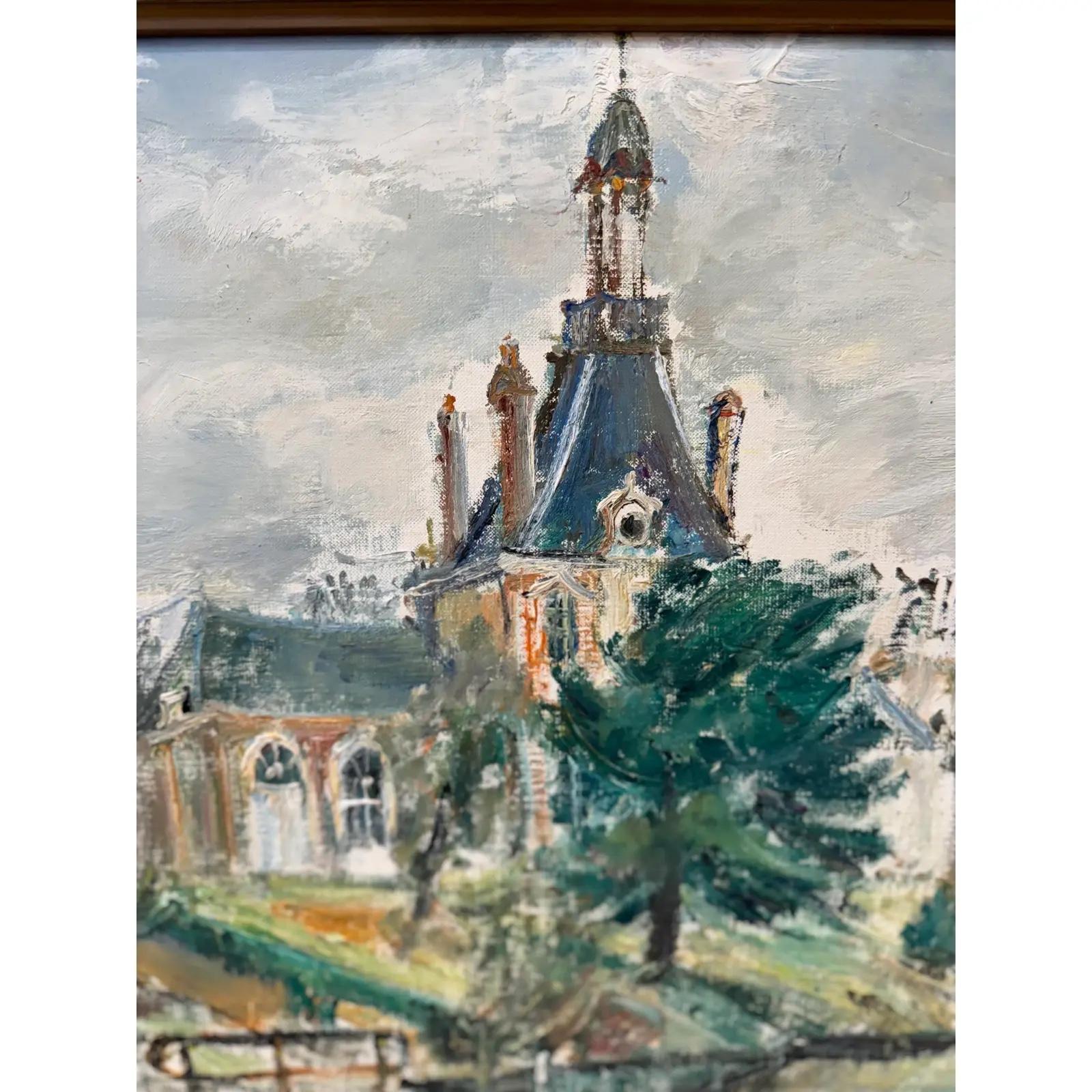 Français Huile sur toile impressionniste française en vente
