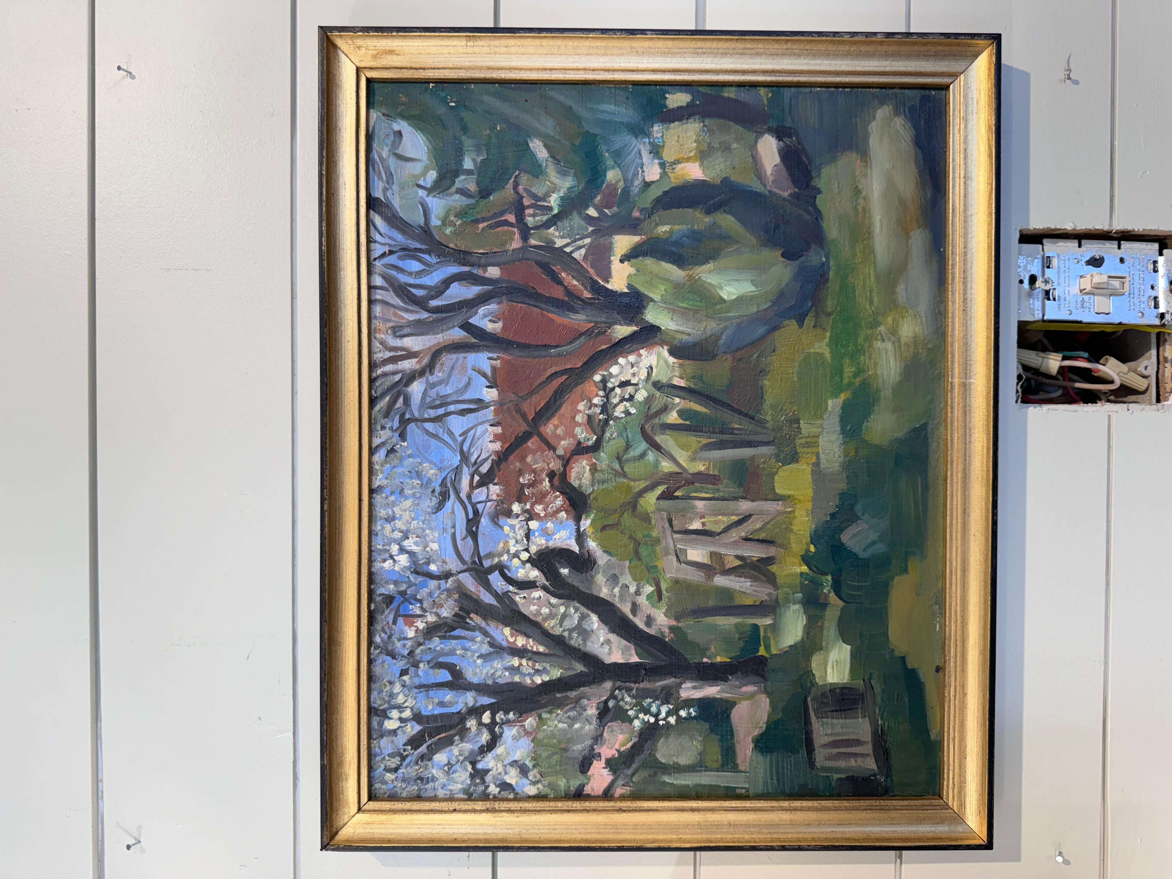 This beautiful French Impressionistic oil painting features an idyllic countryside scene, lush with greenery and an inviting cottage peaking through the trees.
Inspires the viewer to explore more! 

DIMENSIONS
17.5ʺW × 1ʺD × 14.5ʺH