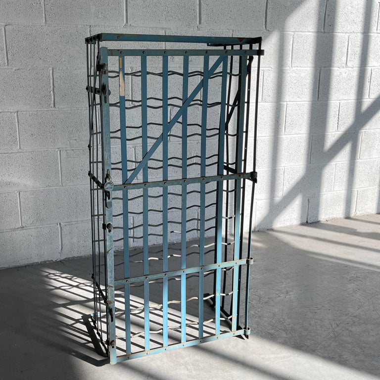 French Industrial 50 Bottle Wine Rack by Rigidex In Good Condition For Sale In Brooklyn, NY