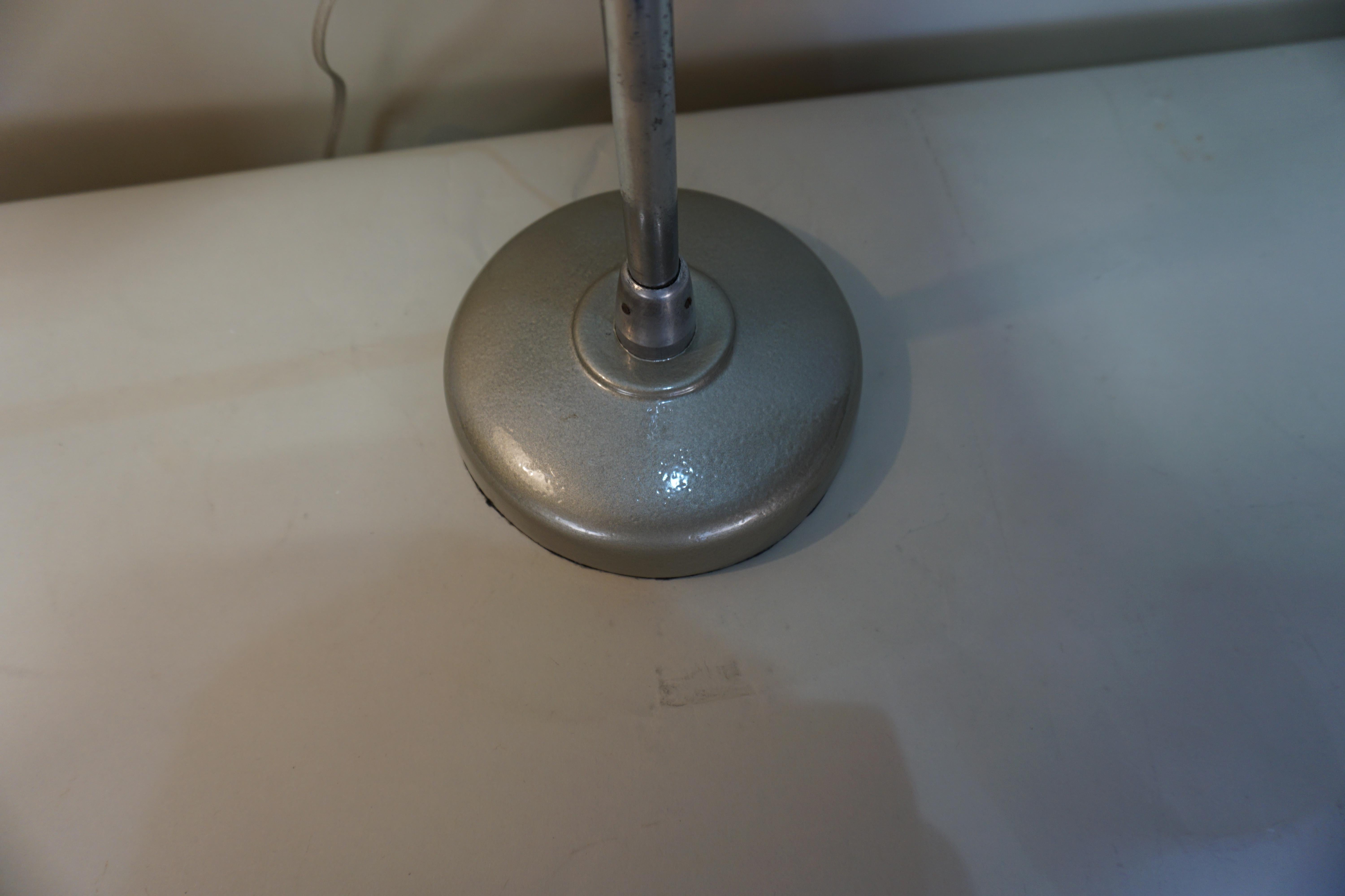 French Industrial Art Deco Desk Lamp In Good Condition In Fairfax, VA