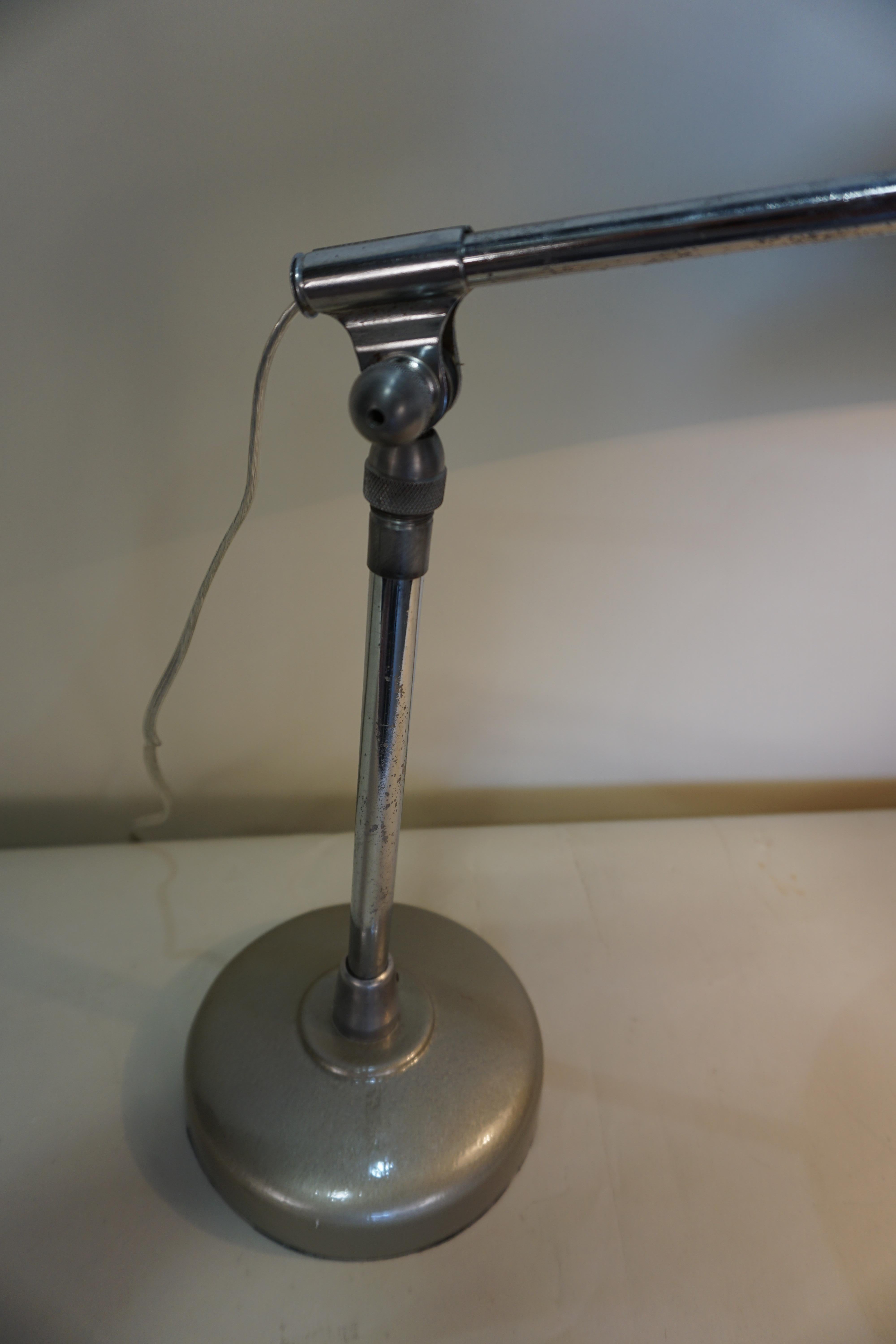 French Industrial Art Deco Desk Lamp 2