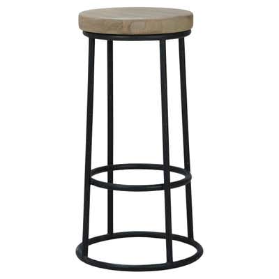 Mid Century Pair Heavy Coil Spring Bar Stools Pair Industrial Steam ...