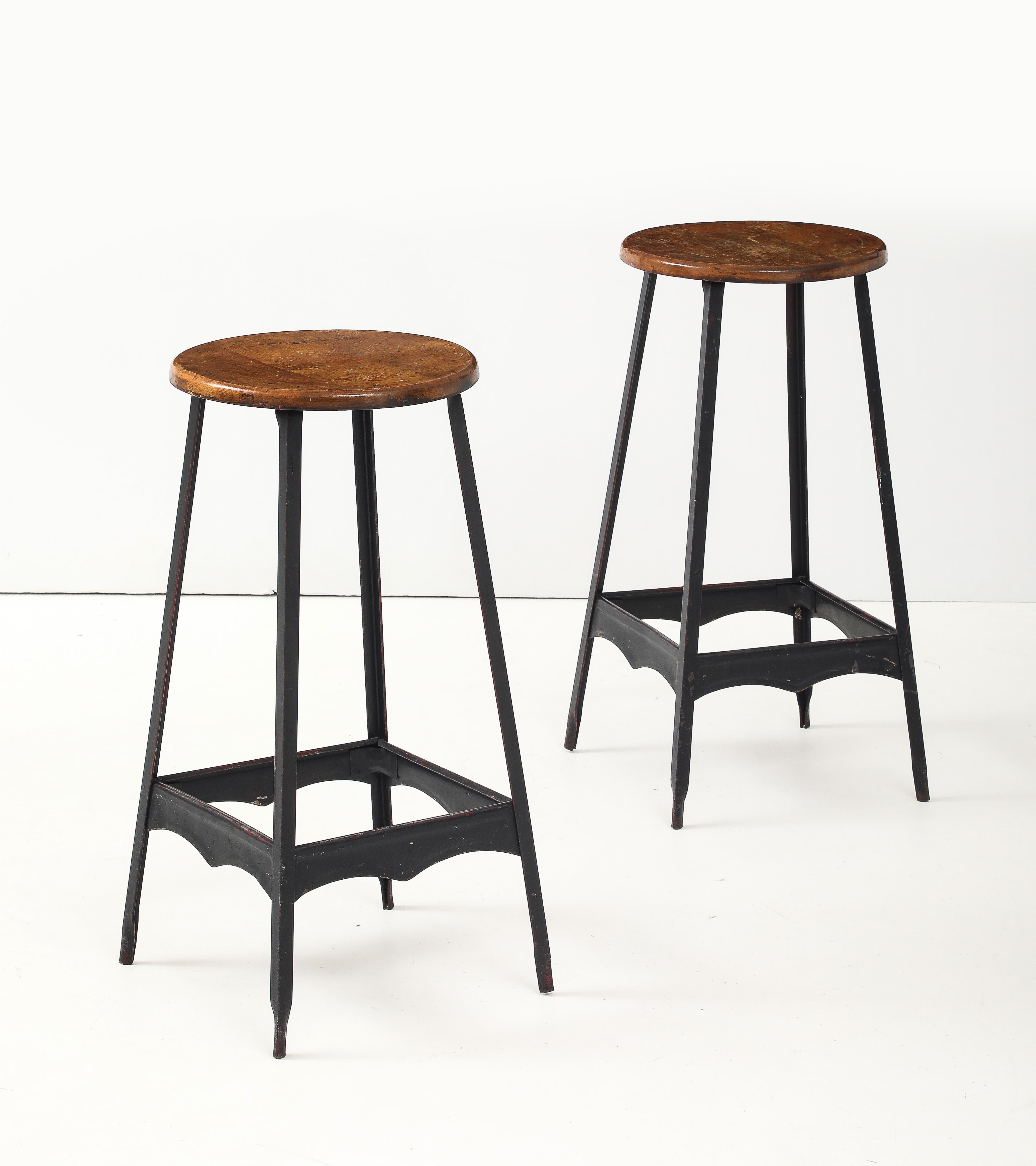 Taburetes de bar industriales franceses Industrial en venta