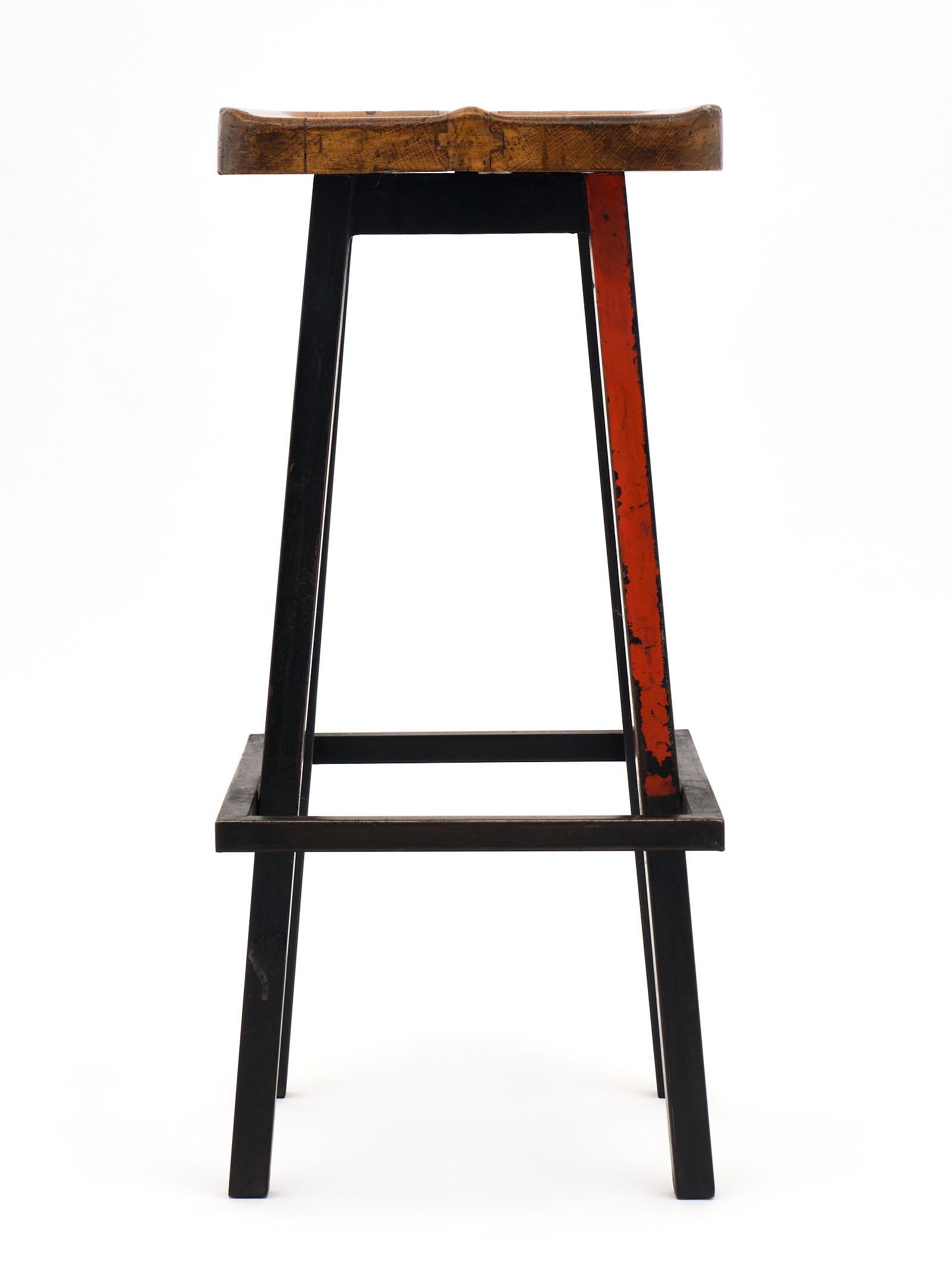 Steel French Industrial Bar Stools