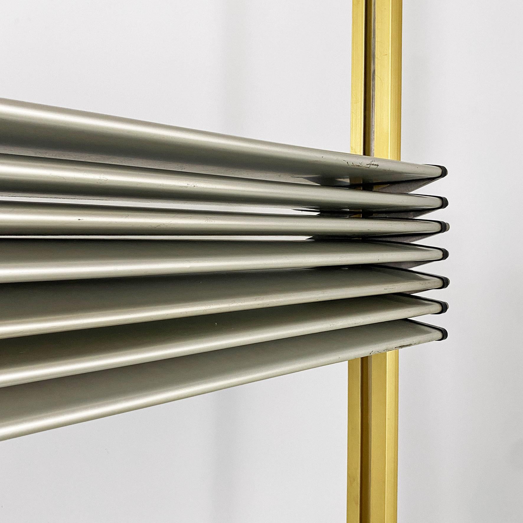 French industrial brise-soleil aluminium panel by Jean Prouvè, 1956 For Sale 8