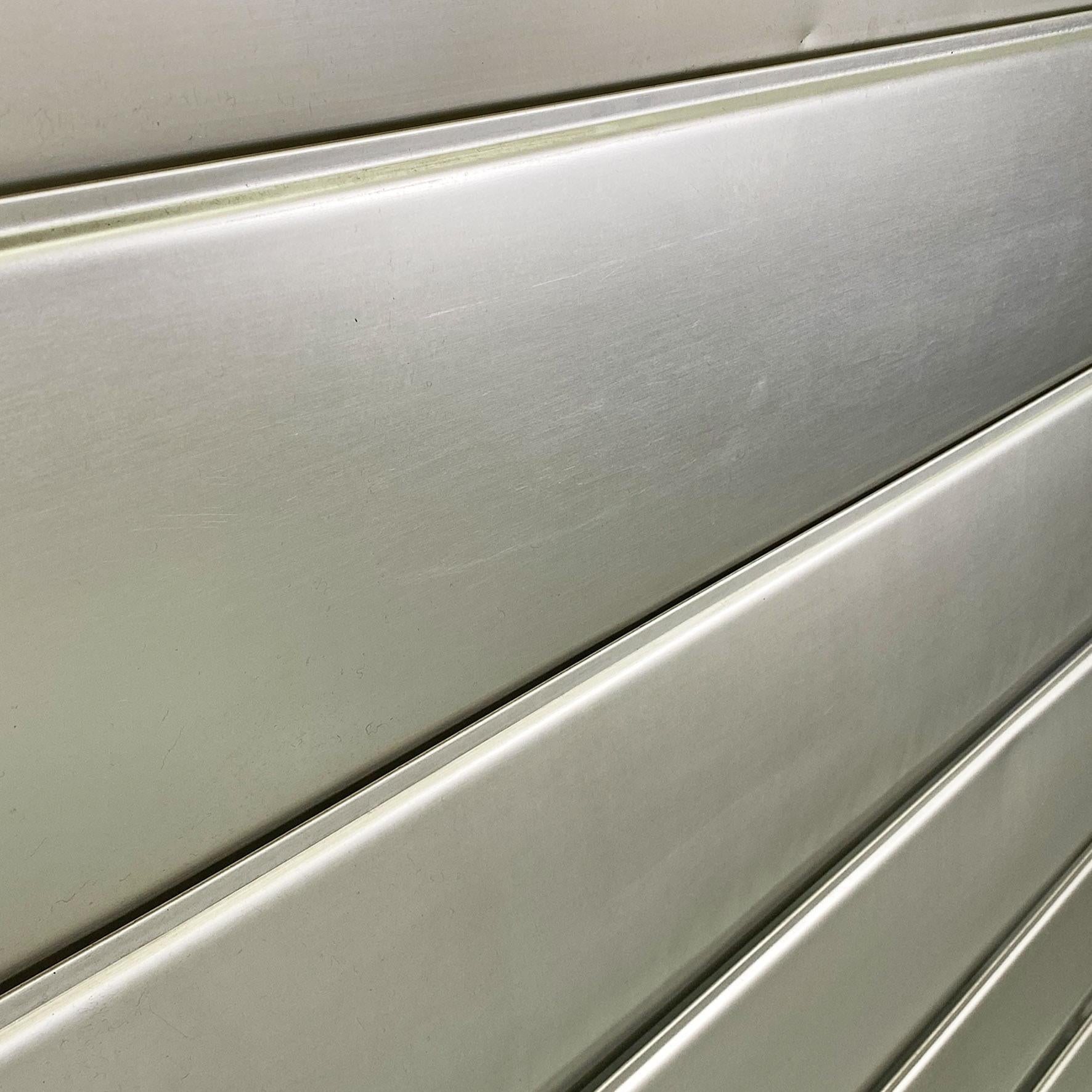 French industrial brise-soleil aluminium panel by Jean Prouvè, 1956 For Sale 12