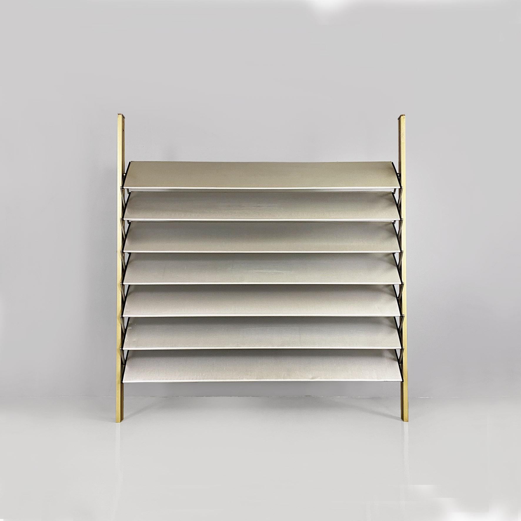 Mid-Century Modern French industrial brise-soleil aluminium panel by Jean Prouvè, 1956 For Sale