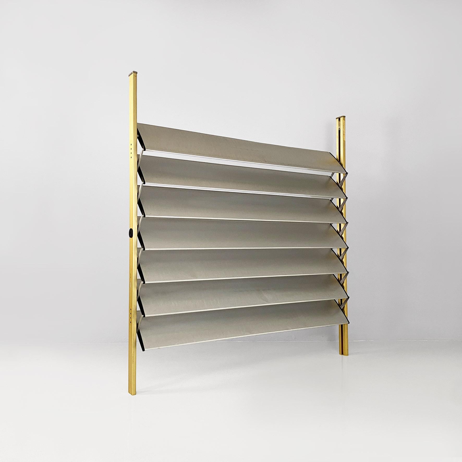 Aluminum French industrial brise-soleil aluminium panel by Jean Prouvè, 1956 For Sale