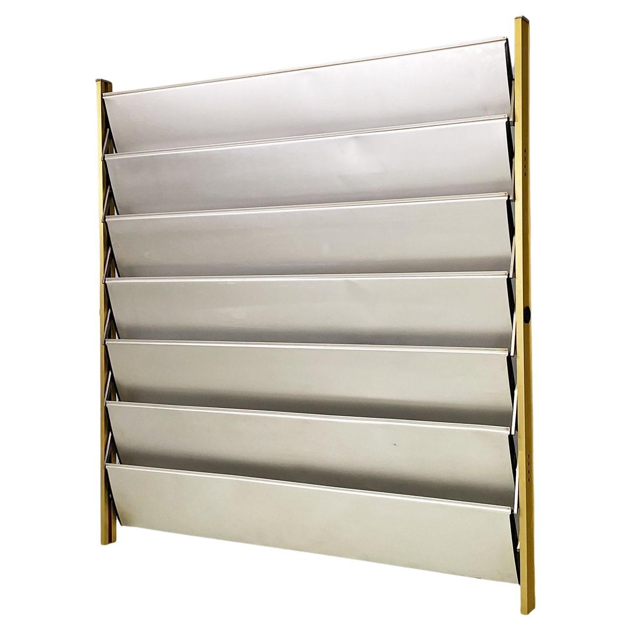 French industrial brise-soleil aluminium panel by Jean Prouvè, 1956
