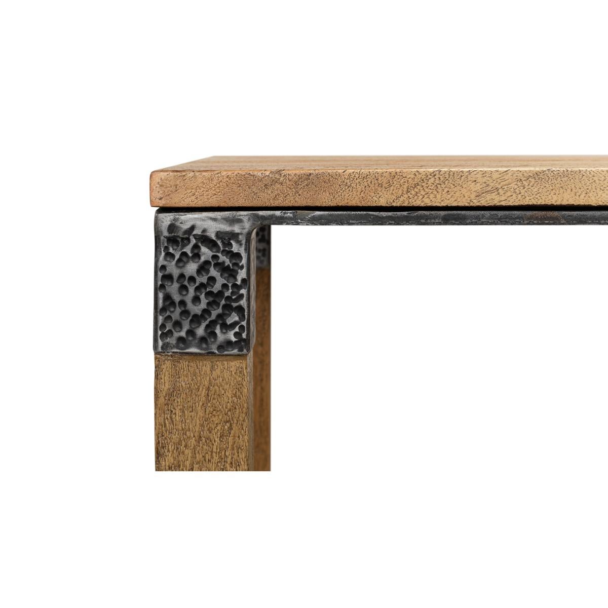 Contemporary French Industrial Console Table