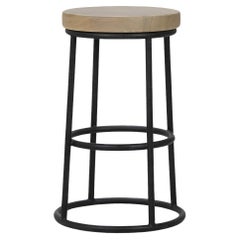 French Industrial Counter Stool