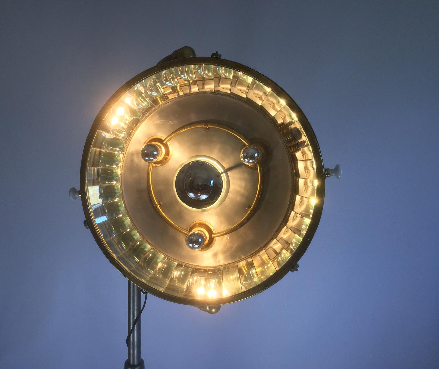 1950s French Industrial Floor Lamp 