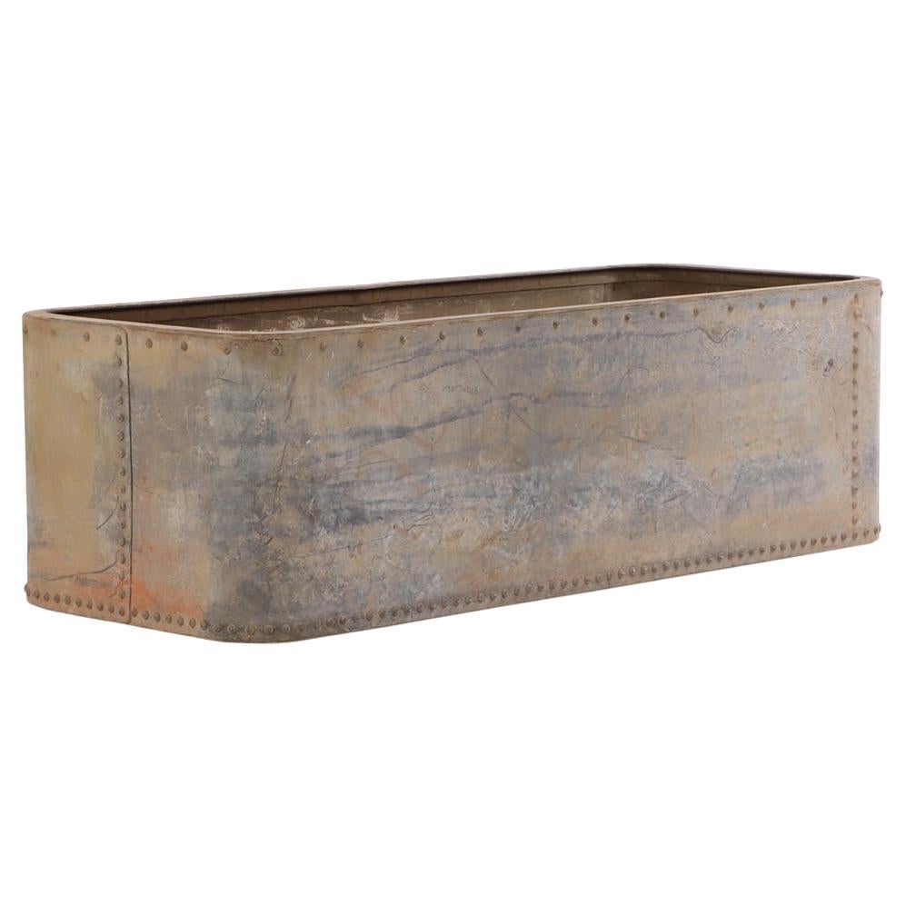 Recipiente / artesa industrial francesa de hierro, c. 1900. en venta