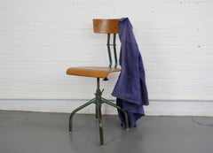 French Industrial Machinists Chair, circa 1950s