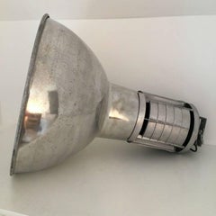 French Industrial, Original Vintage Big Pendant by Mazda