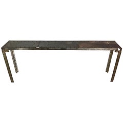 French Industrial Riveted Console