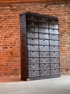 French Industrial Steel Cabinet by Strafor-Forges de Strasbourg, circa 1920
