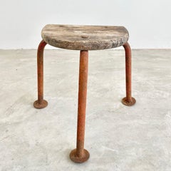 French Industrial Stool, 1950s