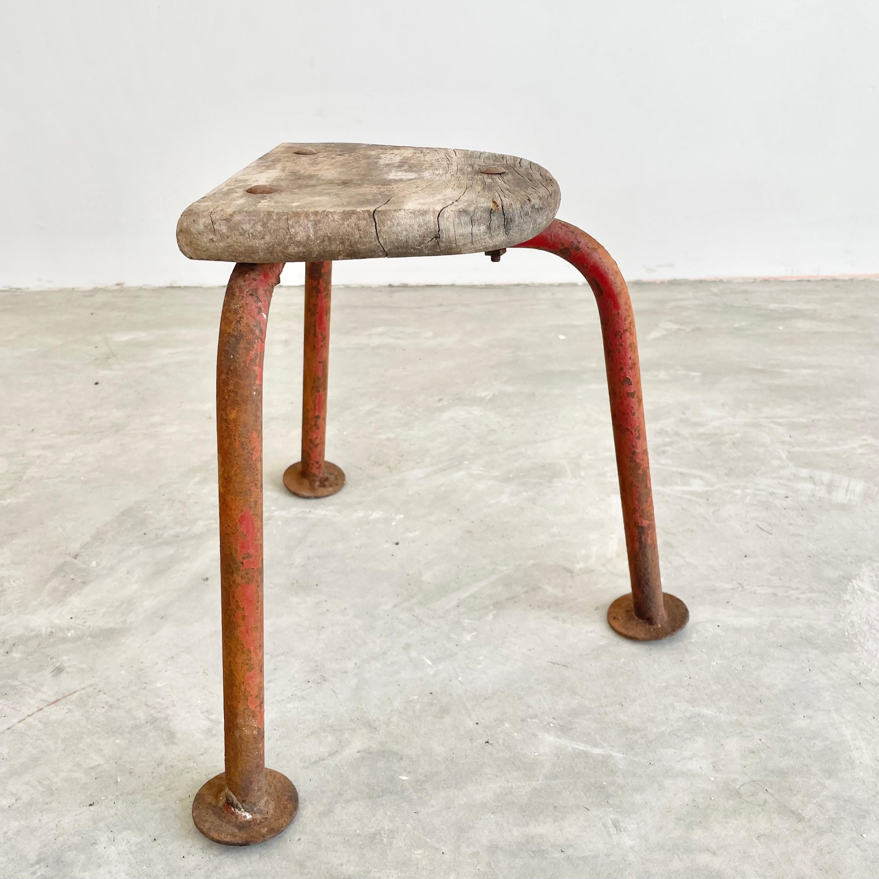 French Industrial Stool, 1950s For Sale 2