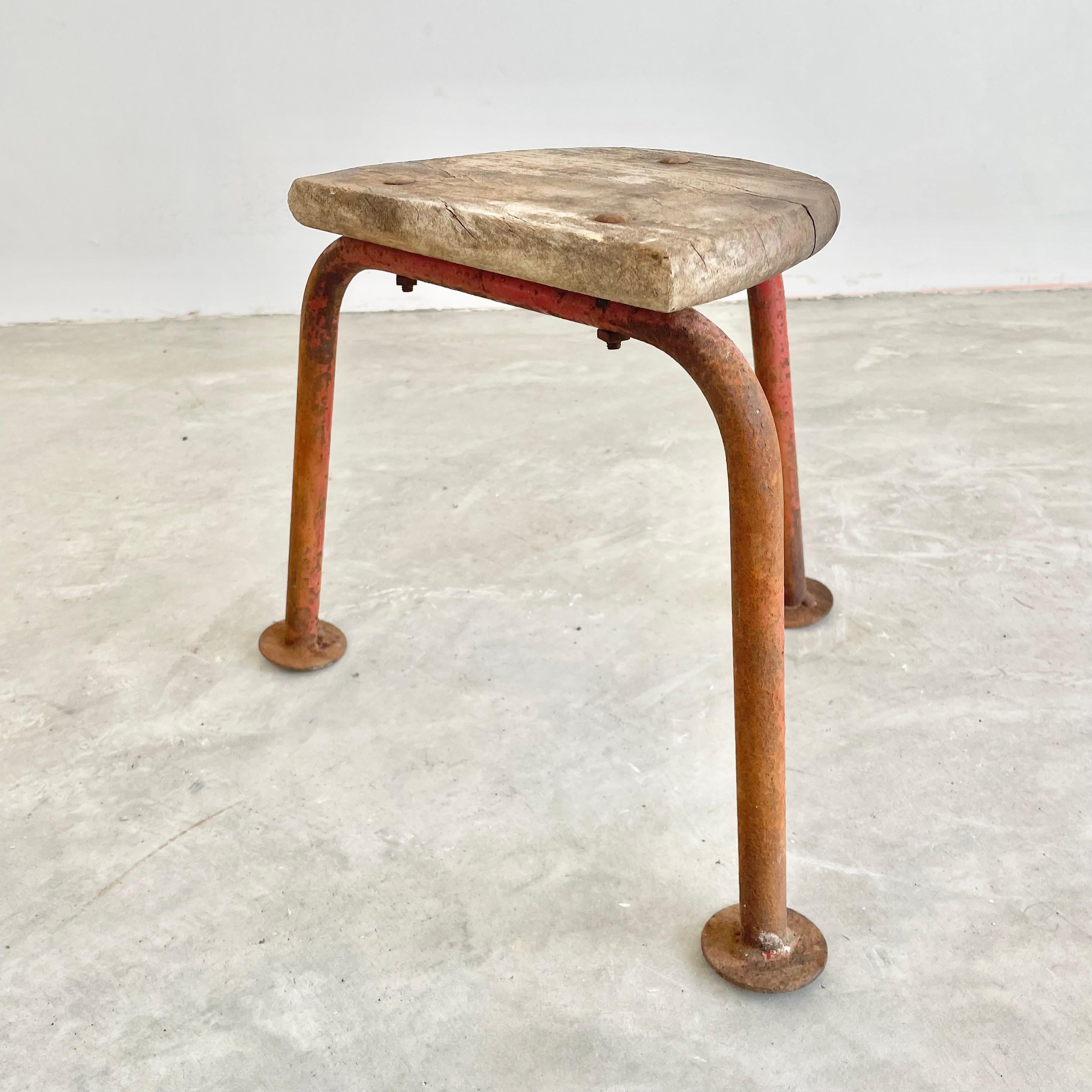 French Industrial Stool, 1950s For Sale 3