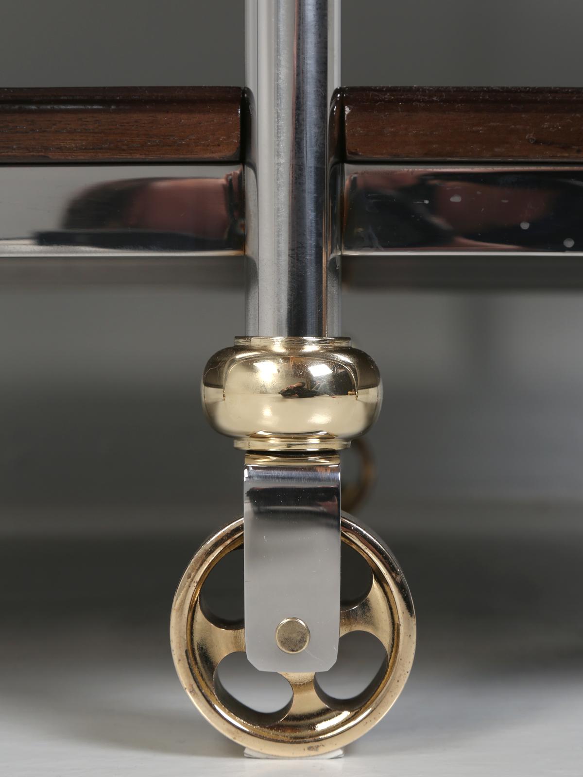French Industrial Style Stainless, Brass, Calcutta Kitchen Island in Any Size For Sale 3