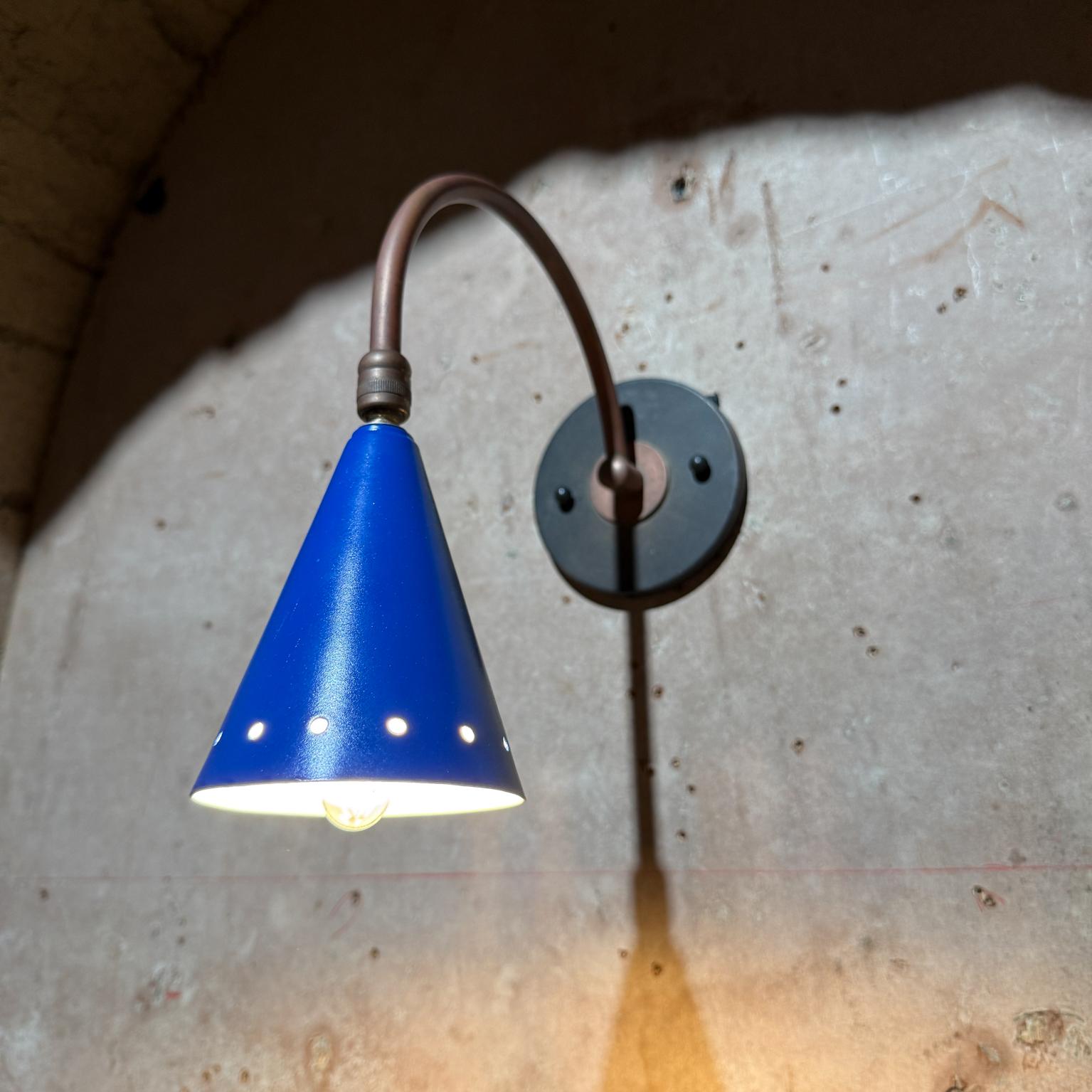 Mid-Century Modern French Industrial Wall Sconce After Jacques Biny- Prouve Era For Sale