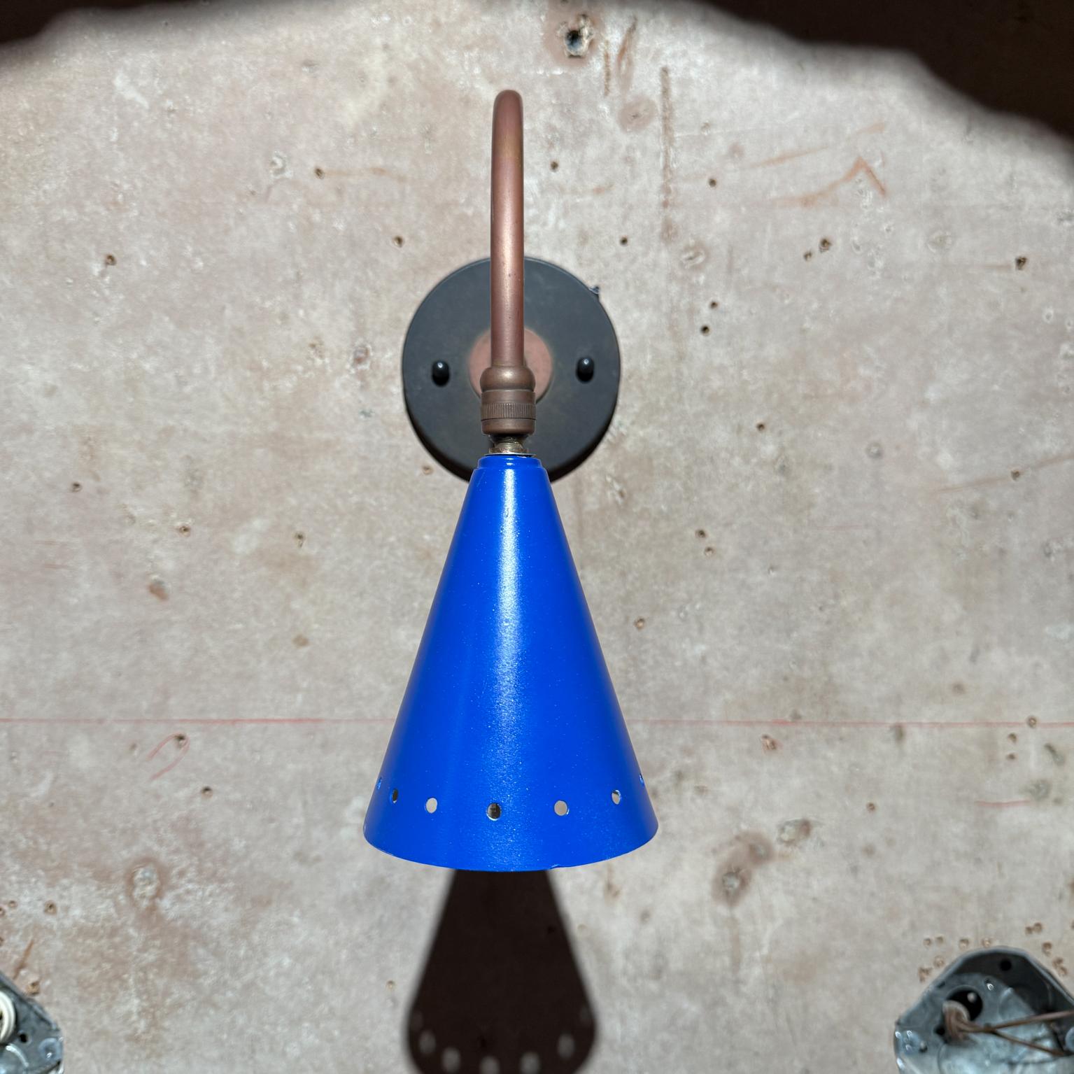 Painted French Industrial Wall Sconce After Jacques Biny- Prouve Era For Sale
