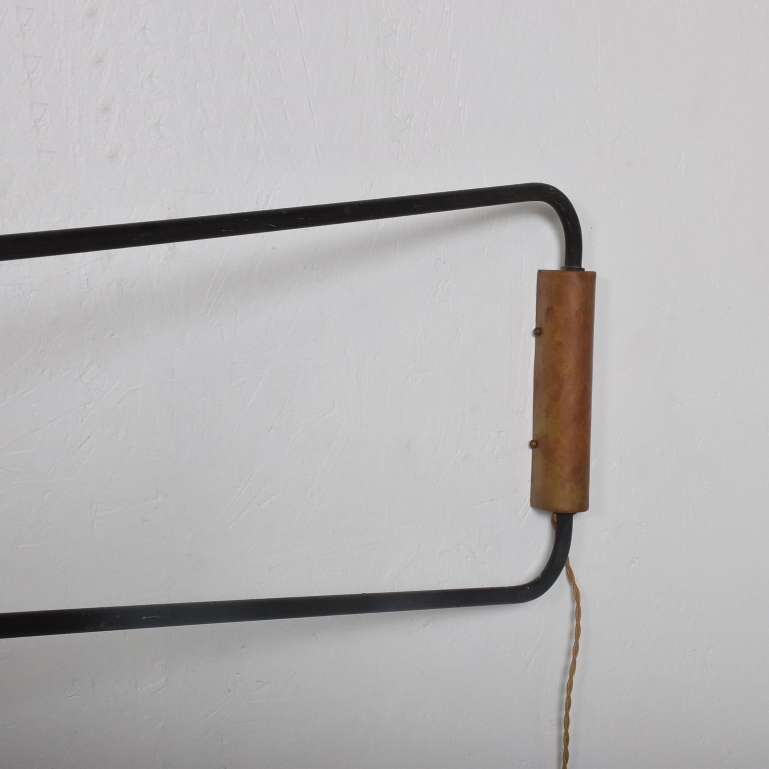 French Industrial Wall Sconce Jean Prouvé Mid-Century Modern Minimalism, 1950s 1