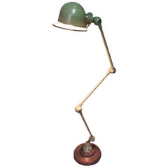 Vintage French Industrial Workbench Floor Lamp Made by Jielde