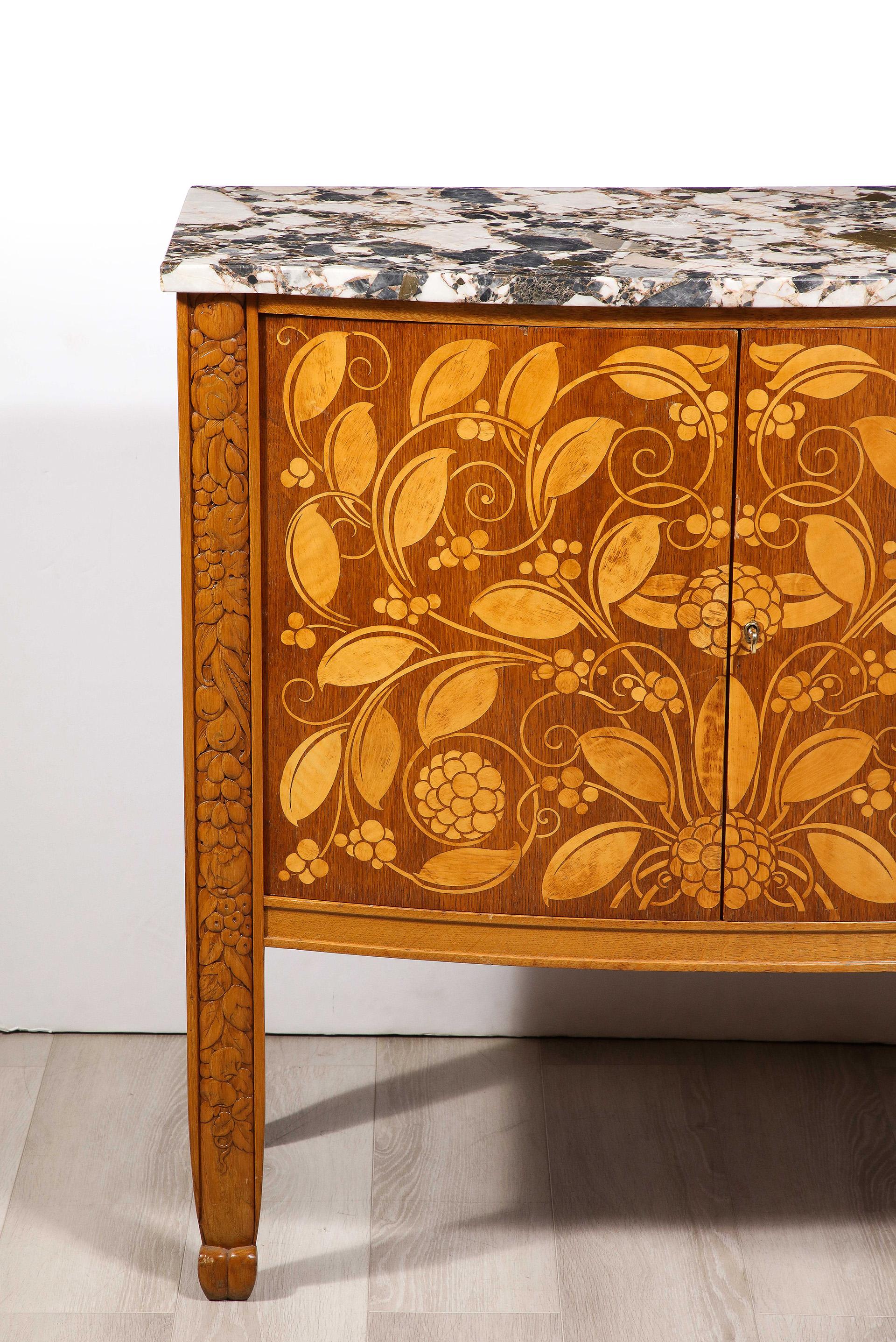 French Inlaid Credenza by Michel Dufet For Sale 5