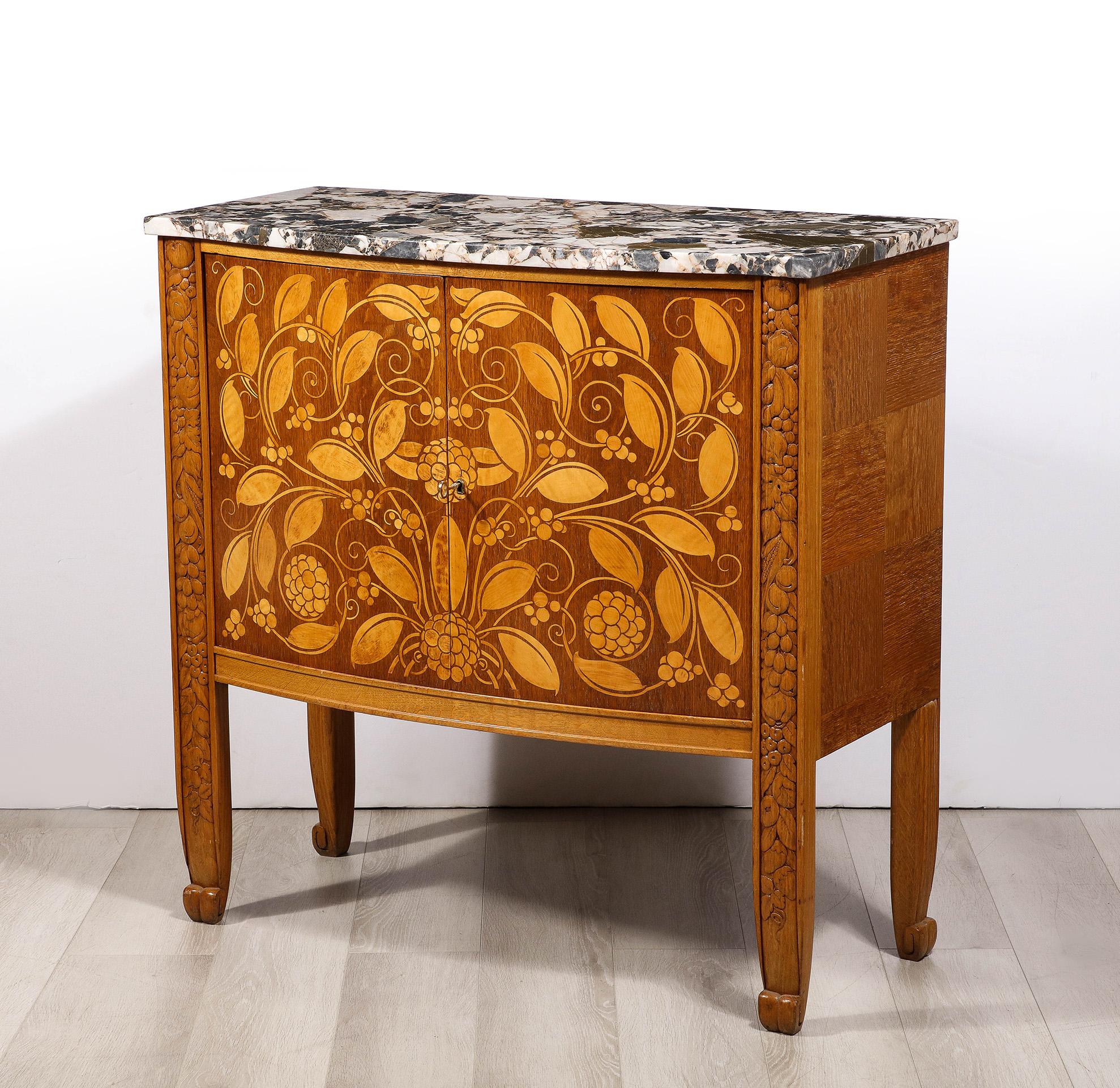 French Inlaid Credenza by Michel Dufet In Good Condition For Sale In New York, NY