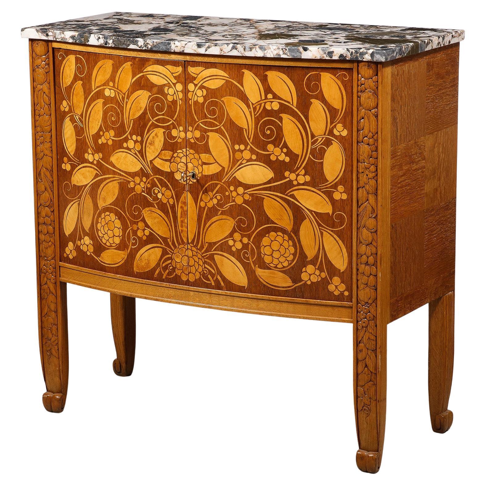 French Inlaid Credenza by Michel Dufet For Sale