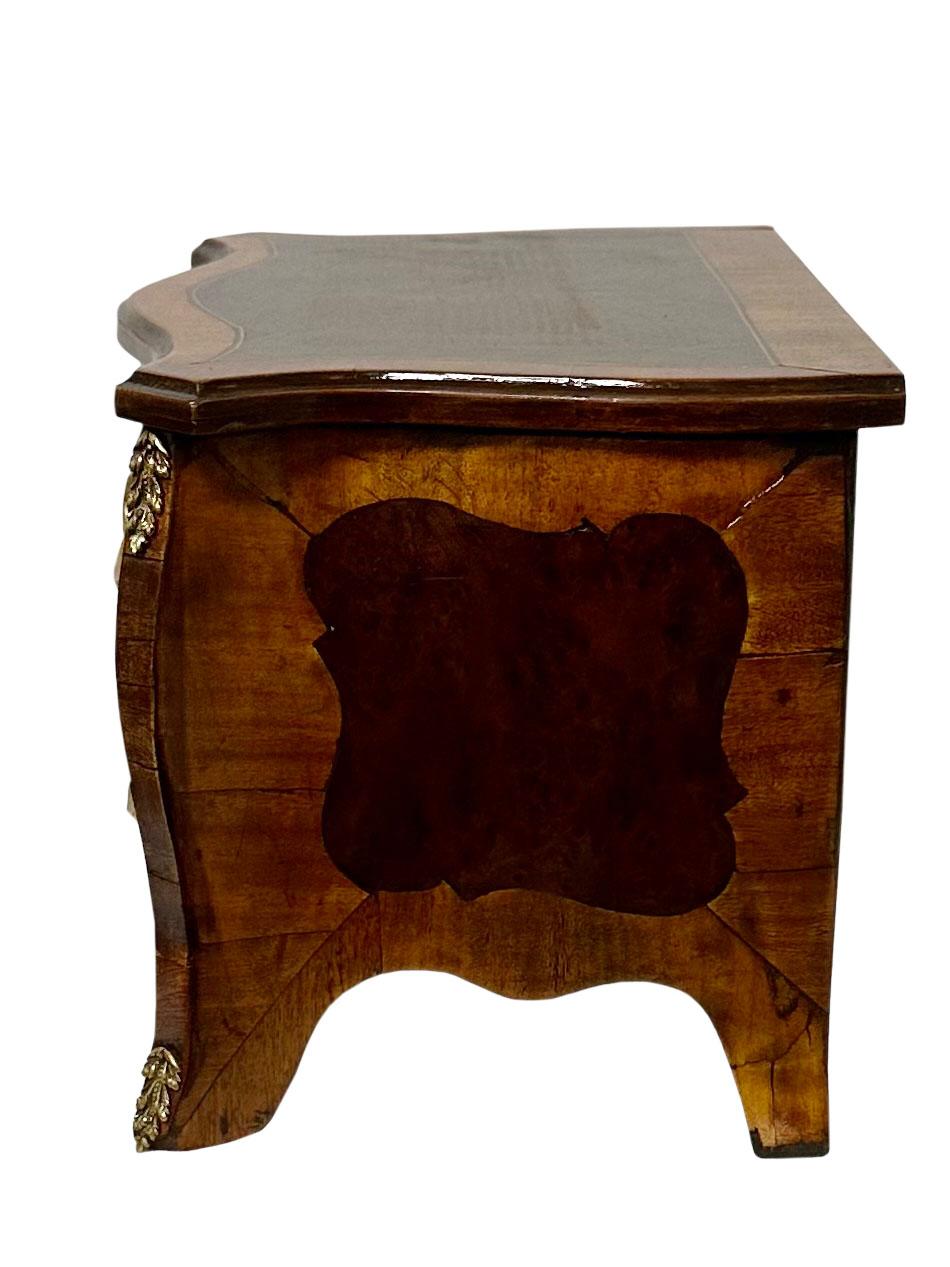 French Inlaid Diminutive Commode Jewelry Box  For Sale 3