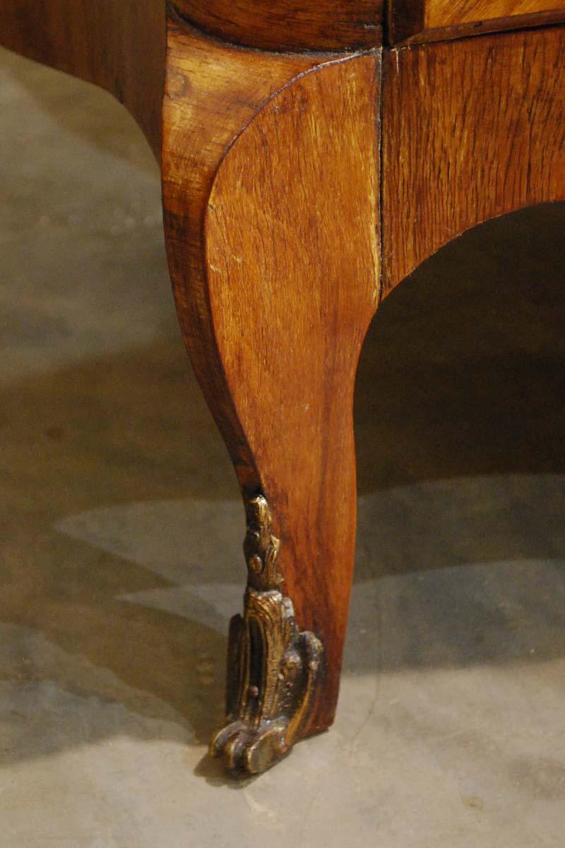 French Inlaid Dresser in Rosewood with Sarrancolin Marble Top 10