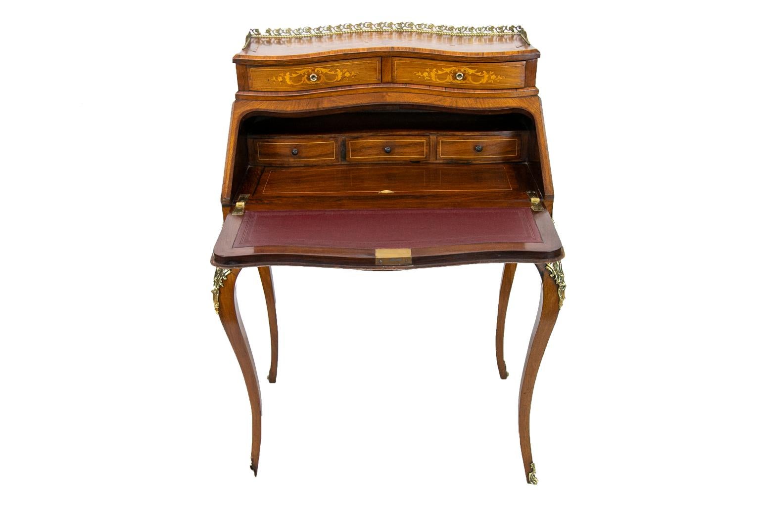 French Inlaid Ladies Desk For Sale 2