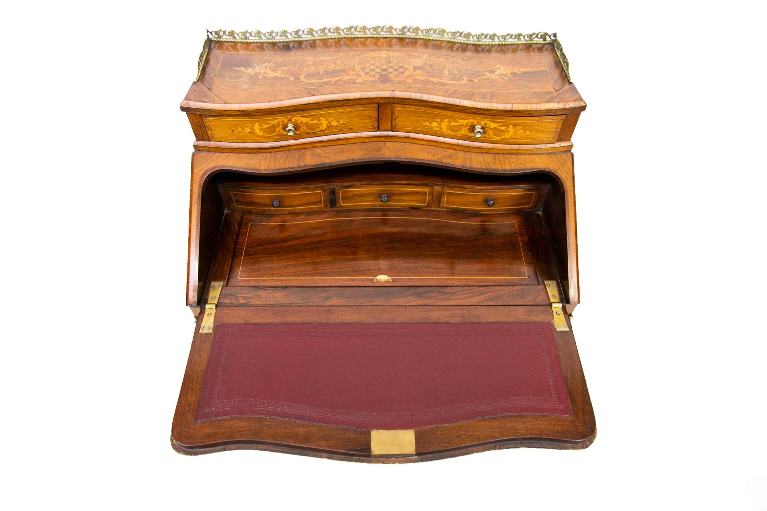 French Inlaid Ladies Desk For Sale 7