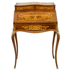 Antique French Inlaid Ladies Desk