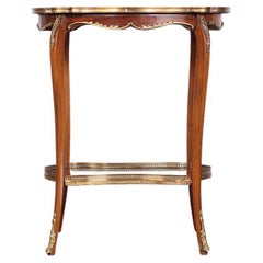 French Inlaid Louis XV Two Tier Side Table French Inlaid Louis XV Two Tier Side Table