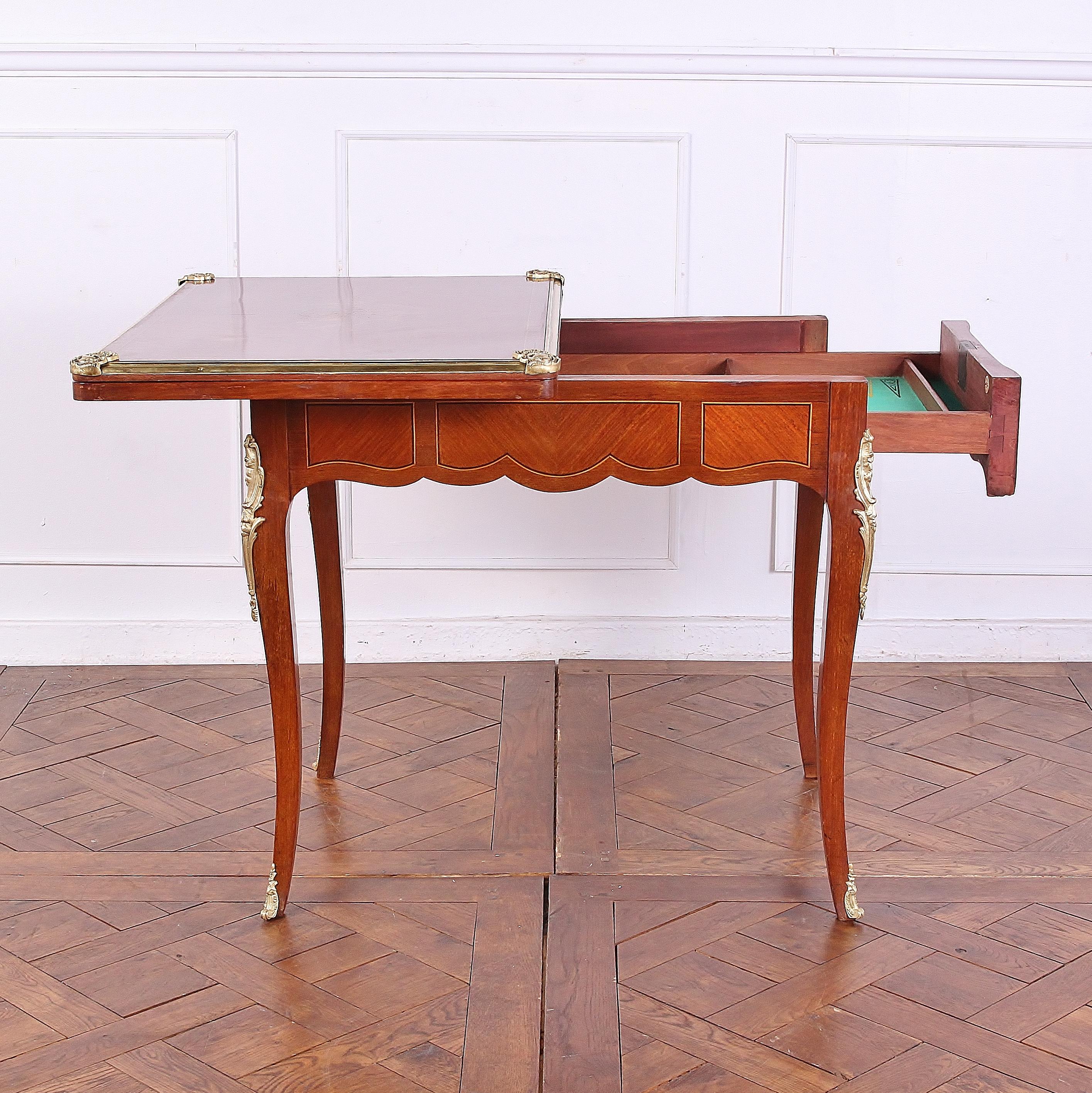 Early 20th Century French Inlaid Louis XVI Games Table