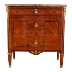 French Inlaid Louis XVI-Style Commode