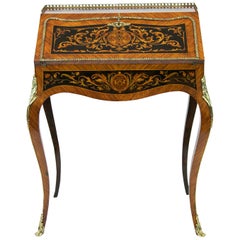 French Inlaid Marquetry Ladies Desk