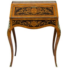 French Inlaid Marquetry Ladies Desk