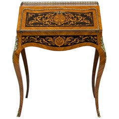 French Inlaid Marquetry Ladies Desk