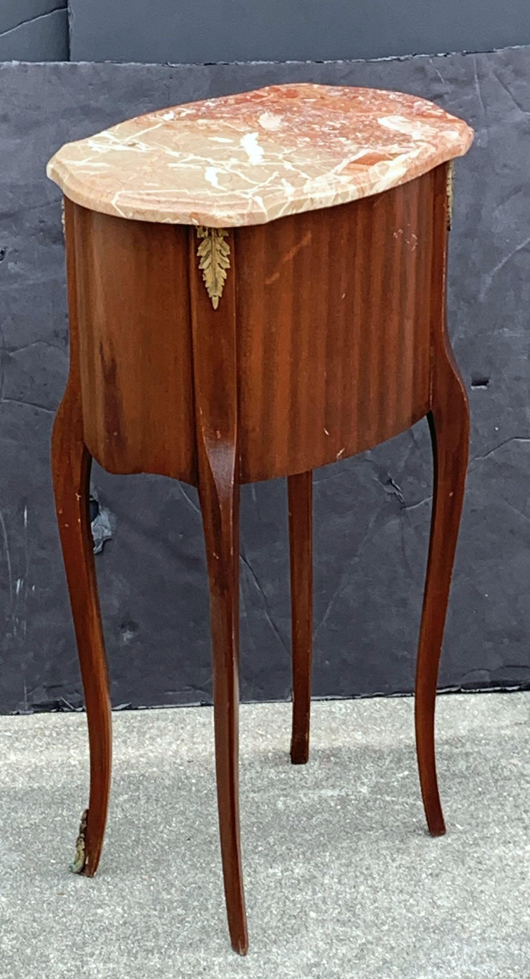 French Inlaid Nightstands or Bedside Tables, 'Individually Priced' For Sale 3