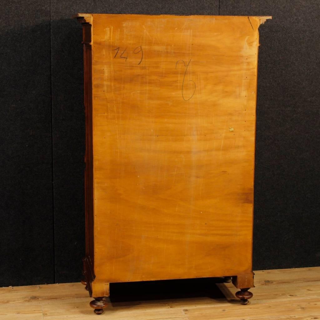 French Inlaid Secrétaire in Walnut, Maple and Mahogany from 20th Century 5