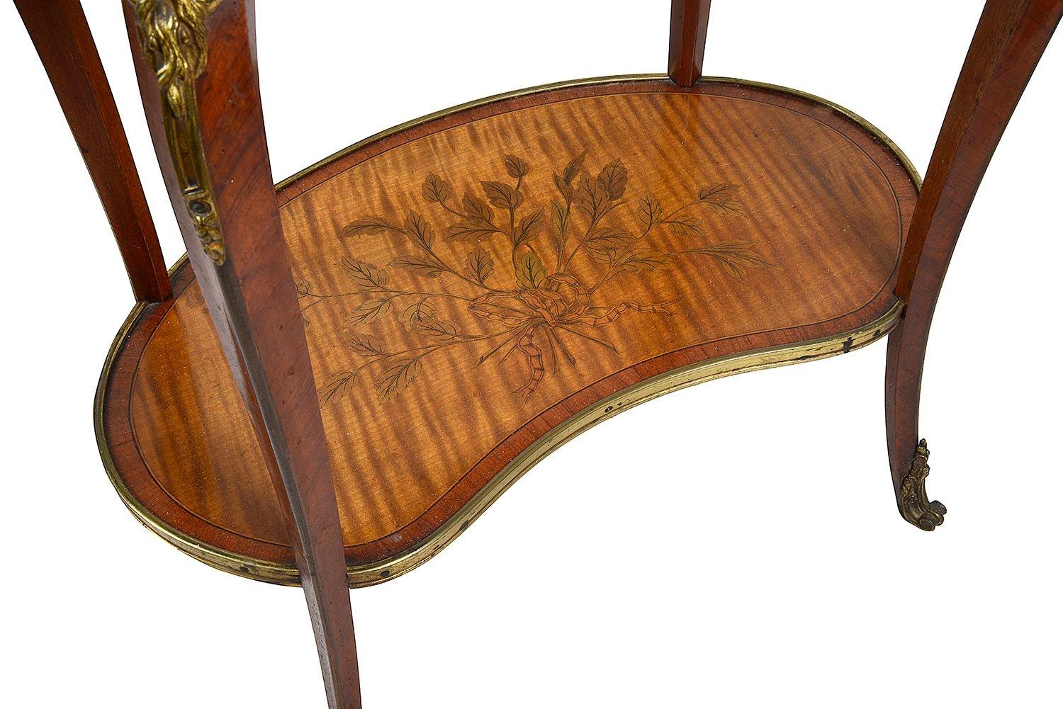 French inlaid side table, circa 1880. In Good Condition For Sale In Brighton, Sussex