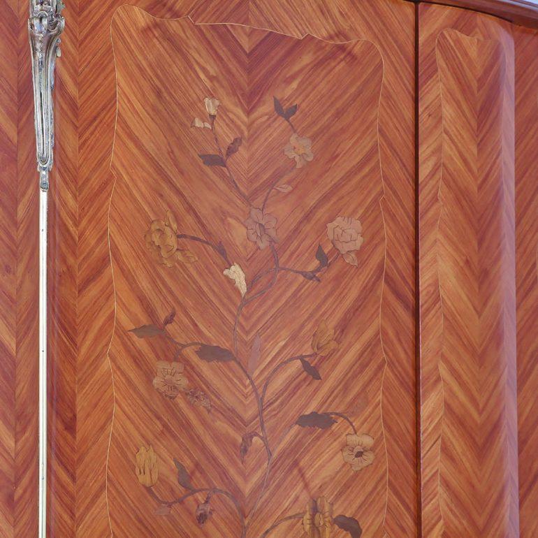 French Inlaid Two-Door Armoire In Good Condition In Vancouver, British Columbia