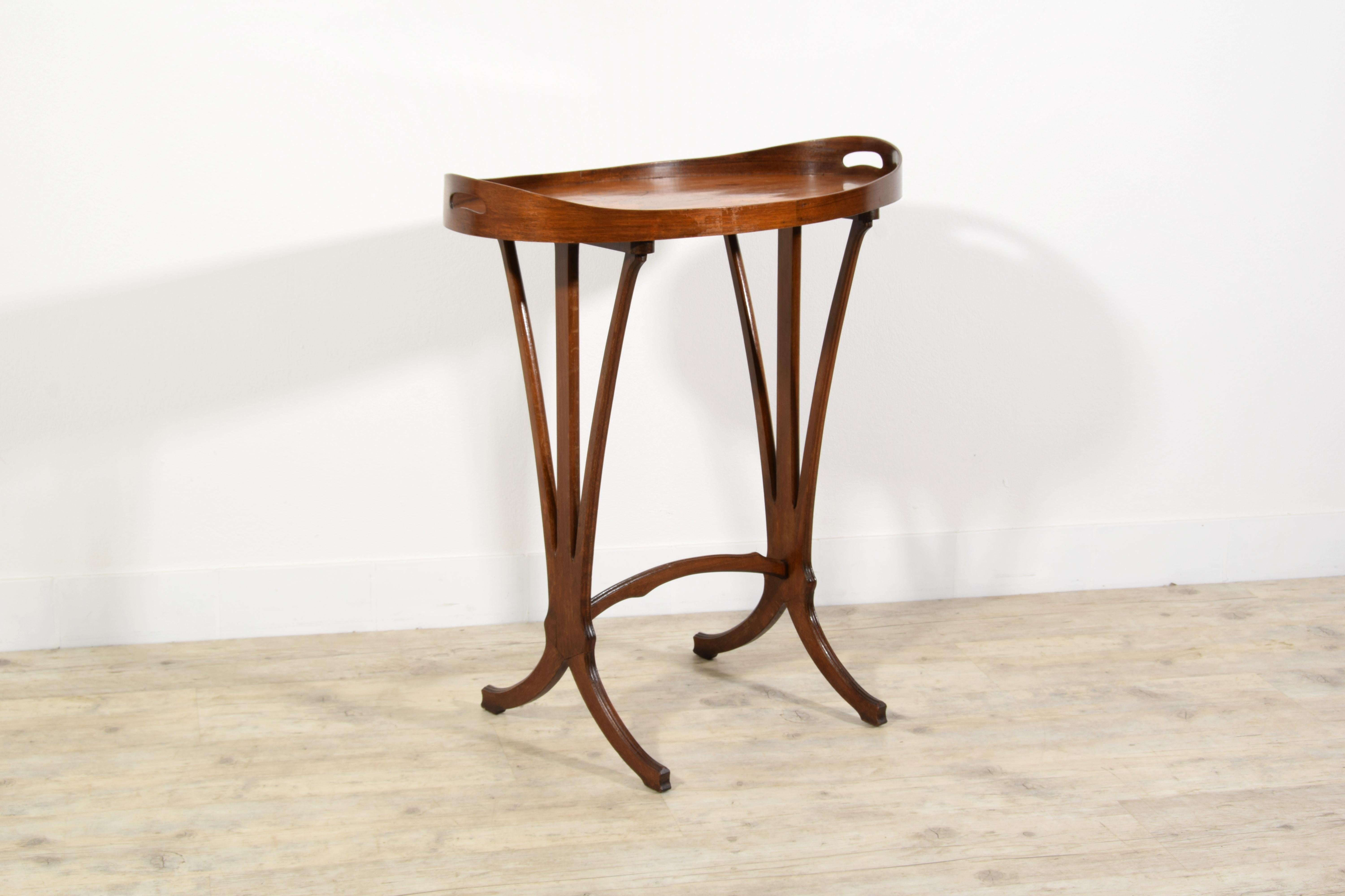 French Inlay Wood Coffee Table by Emile Gallé (1846-1904) For Sale 3