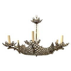 French Inset Crystal Chandelier