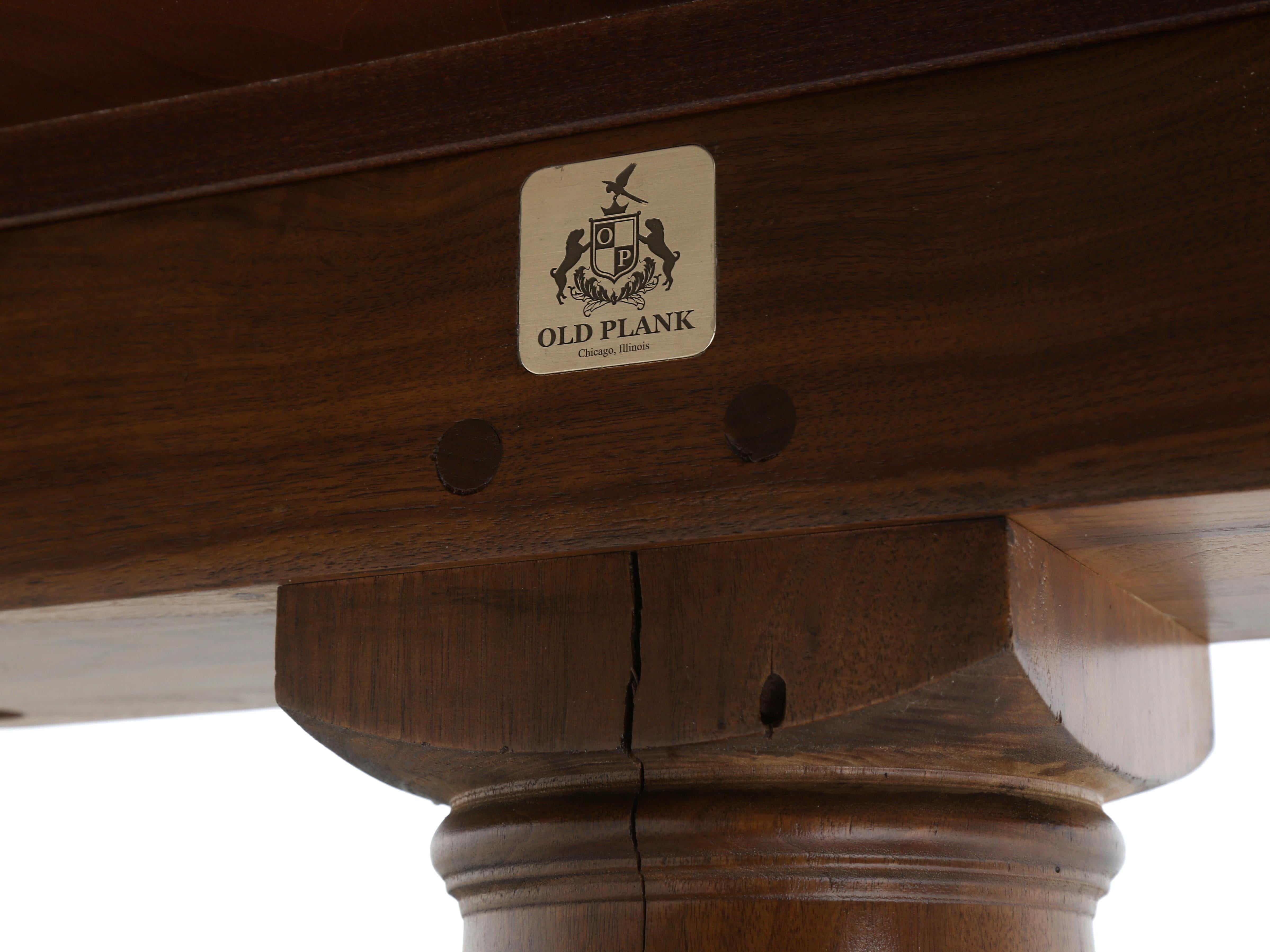 French Inspired Figured Walnut Custom Hand-Made USA Dining Table Any Dimension For Sale 10